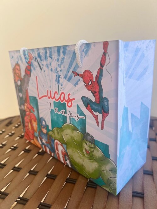 Sacolinhas Personalizada Heróis - Sacolinhas Personalizada Vinga