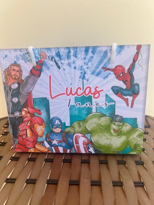 Sacolinhas Personalizada Heróis - Sacolinhas Personalizada Vinga