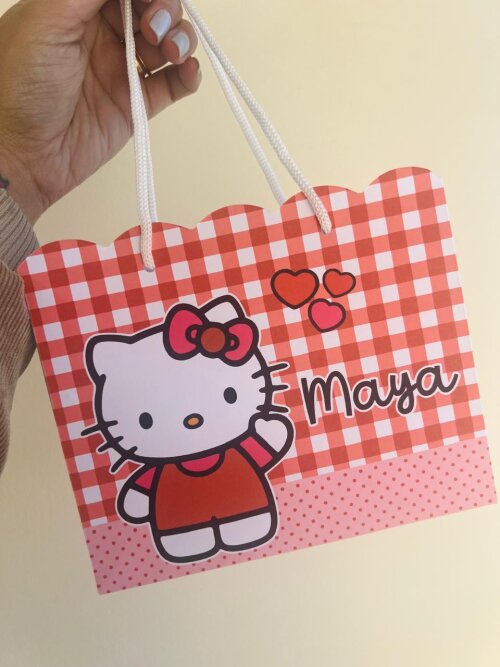 Sacolinhas Personalizada Hello Kitty - Lembrancinhas Hello Kitty