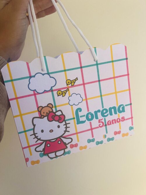 Sacolinhas Personalizada Hello Kitty - Lembrancinhas Hello Kitty