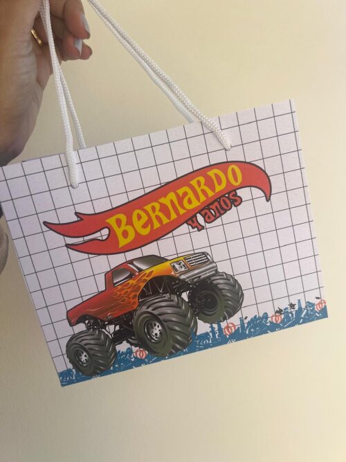 Sacolinhas Personalizada Hot Wheels  - Lembrancinhas Hot Wheels