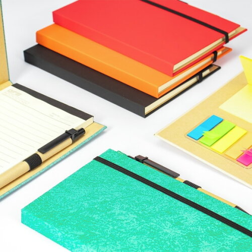 Bloco de Anotações Premium com Post-it e Caneta