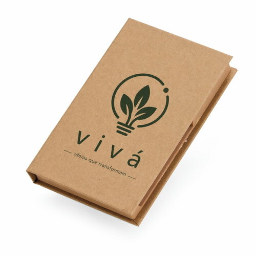 Bloco Organizador Ecológico com Gaveta de Clips e Caneta