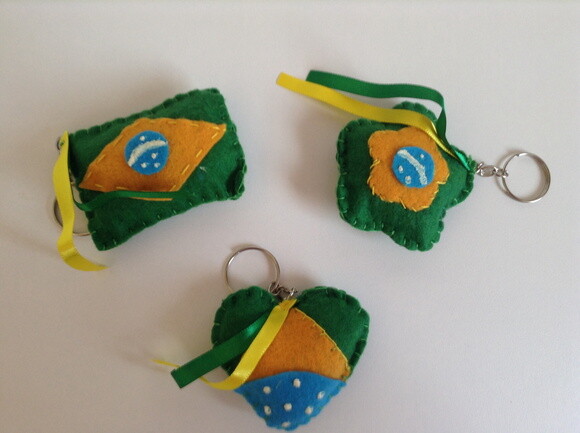 Chaveiro de Feltro - Copa Futebol