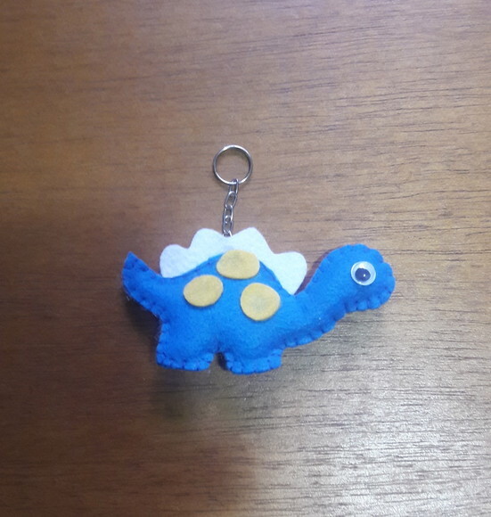 Chaveiro de Feltro - Dinossauro