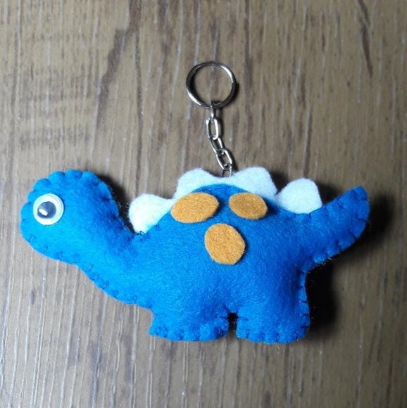 Chaveiro de Feltro - Dinossauro