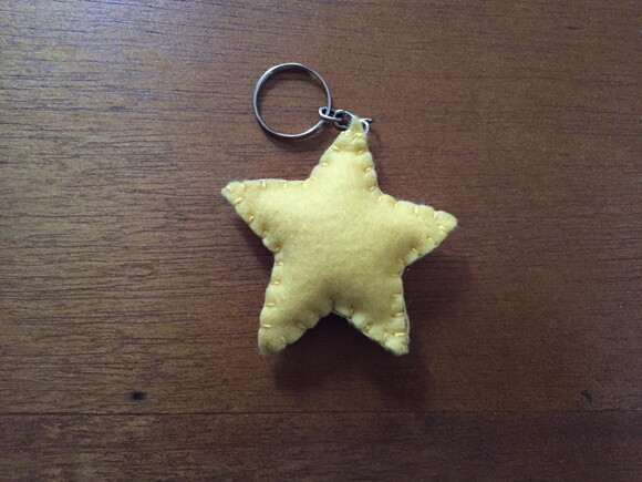 Chaveiro de Feltro - Estrela