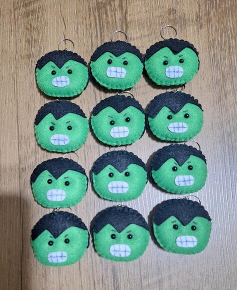 Chaveiro de Feltro - Hulk