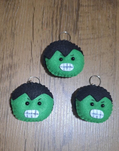 Chaveiro de Feltro - Hulk
