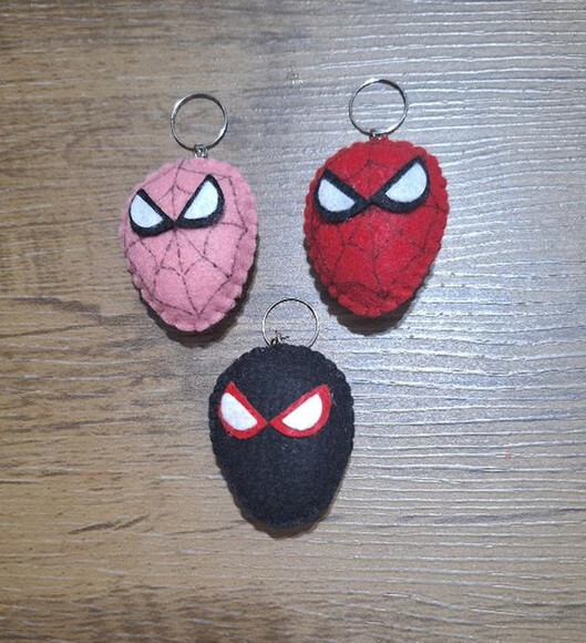 Chaveiro de Feltro - Homem Aranha