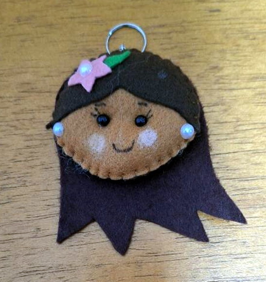 Chaveiro de Feltro - Moana