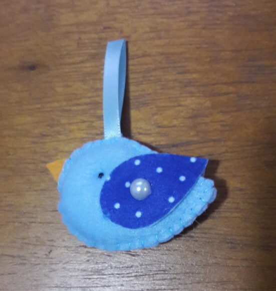 Chaveiro de Feltro - Passarinho