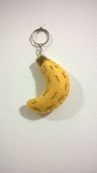 Chaveiro de Feltro - Banana