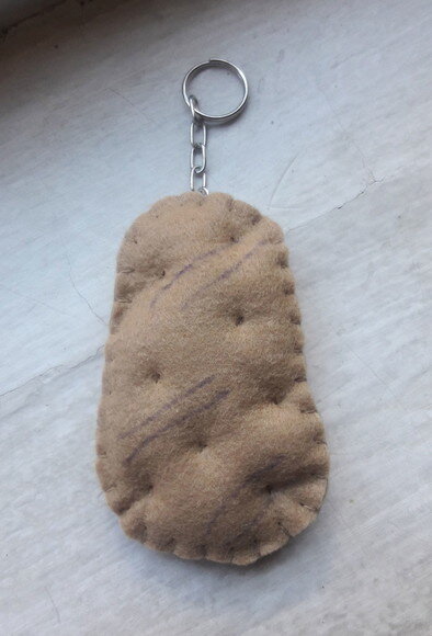 Chaveiro de Feltro - Batata