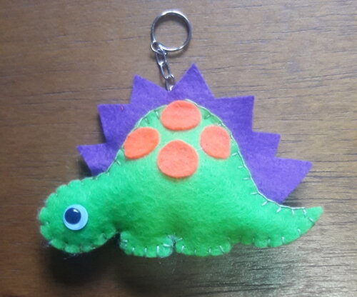 Chaveiro de Feltro - Dinossauro