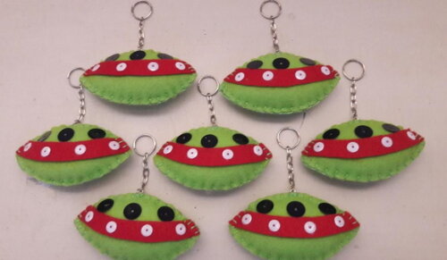 Chaveiro de Feltro - Disco Voador