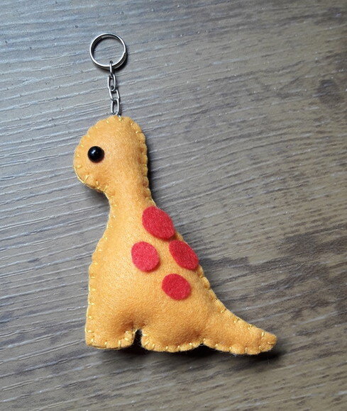 Chaveiro de Feltro - Dinossauro