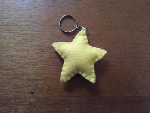 Chaveiro de Feltro - Estrela
