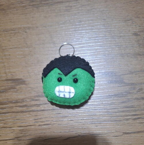 Chaveiro de Feltro - Hulk