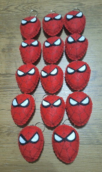 Chaveiro de Feltro - Homem Aranha