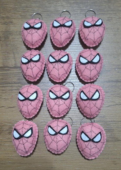 Chaveiro de Feltro - Homem Aranha