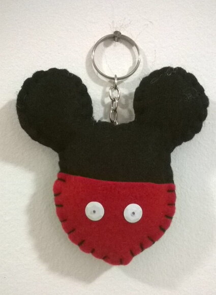 Chaveiro de Feltro - Mickey