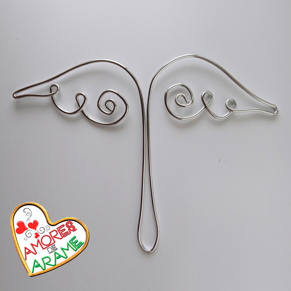 Escultura de Parede Asa de Anjo Decoração Sala Quarto Parede