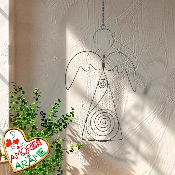 Escultura Móbile Anjo Decoração Quarto Varanda Ambiente
