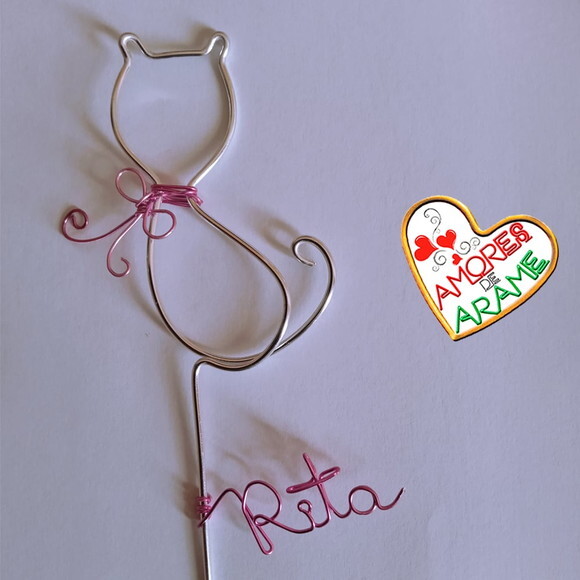 Topo de Aniversário Gatinha  Personalizado