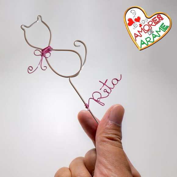 Topo de Aniversário Gatinha  Personalizado