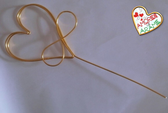 Topo de Bolo  Amor Infinito  de Fincar no Bolo