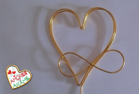 Topo de Bolo  Amor Infinito  de Fincar no Bolo