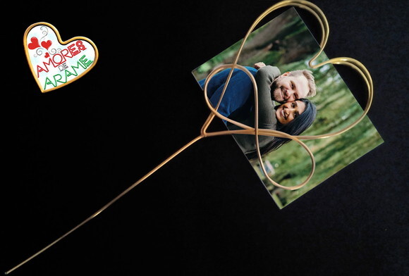 Topo de Bolo  Amor Infinito  de Fincar no Bolo