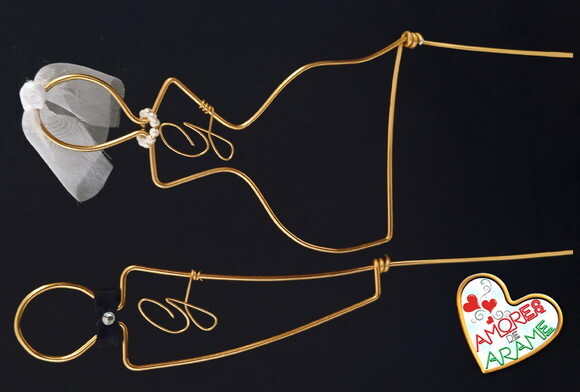 Topo de Bolo dos Noivos  Personalizado