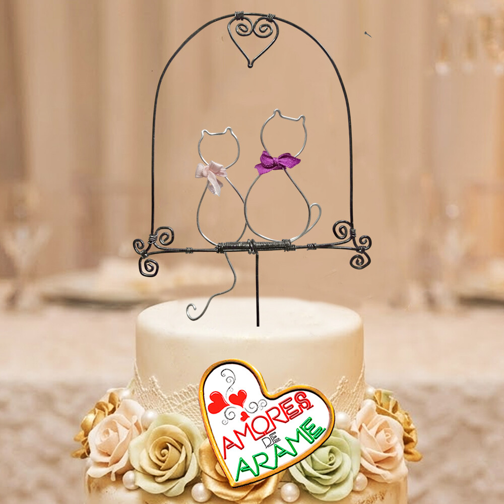 Topo de Casamento Gatinhos