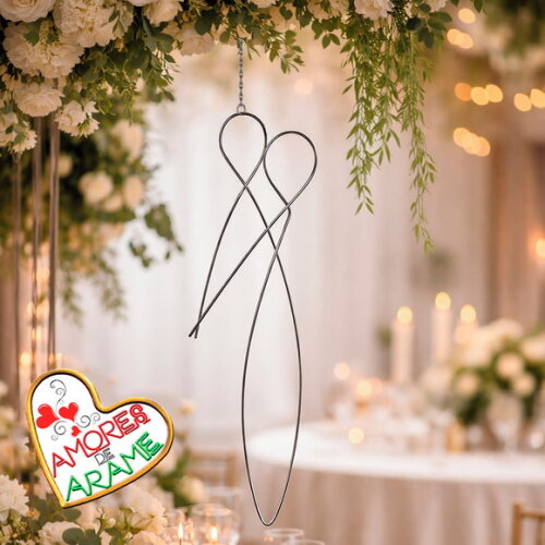 Escultura Minimalista Casal Noivos Decoração Casamento