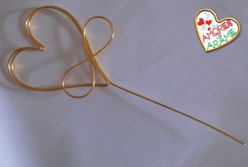 Topo de Bolo  Amor Infinito  de Fincar no Bolo