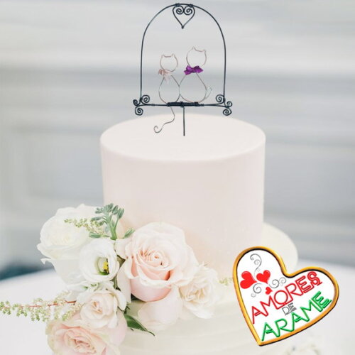 Topo de Casamento Gatinhos