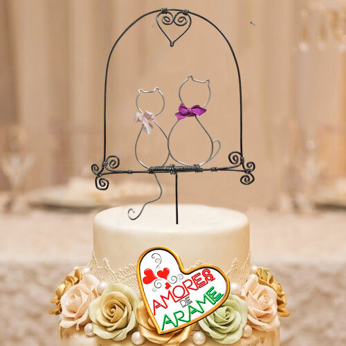 Topo de Casamento Gatinhos