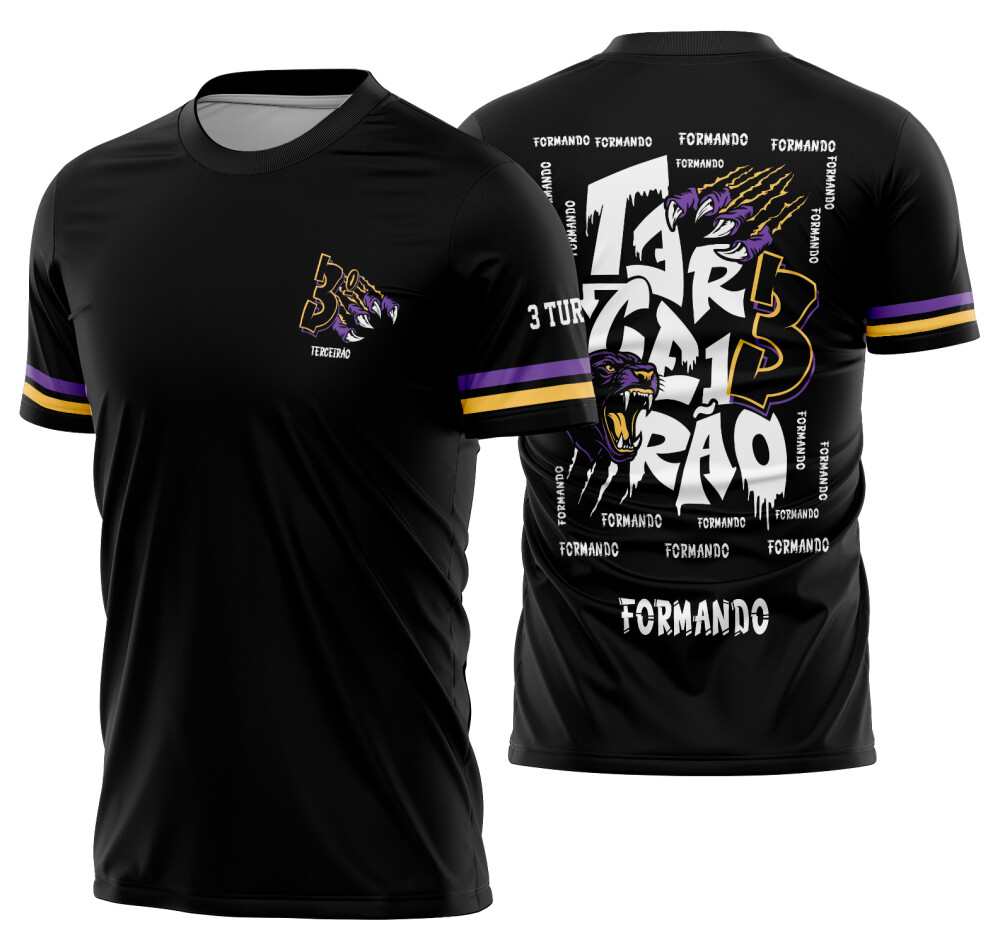 Arte vetor camisa Terceirão Pantera Garra Mod-343