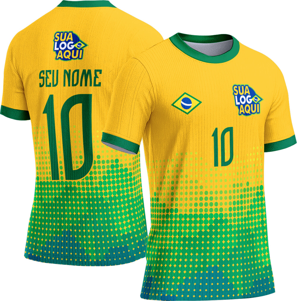 Arte vetor camisa Brasil concept Copa do Mundo 049