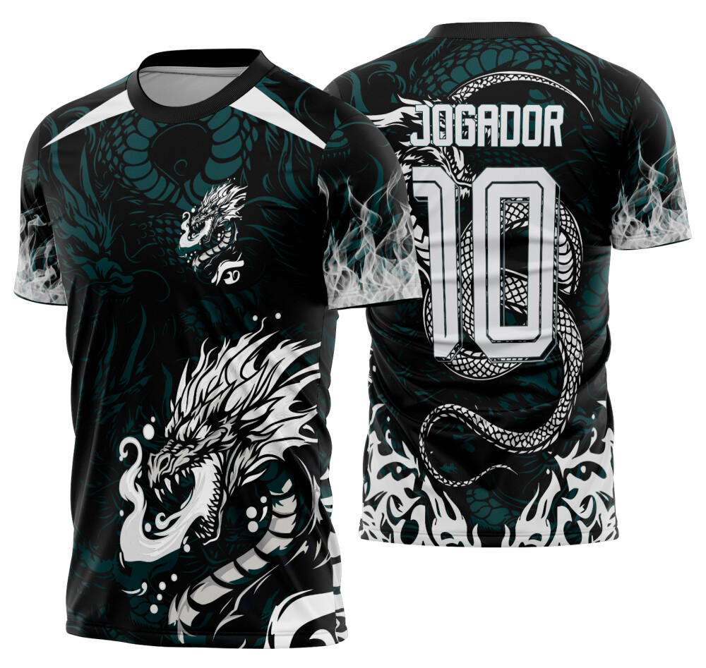 Arte Vetor Camisa Interclasse dragão Mod-909