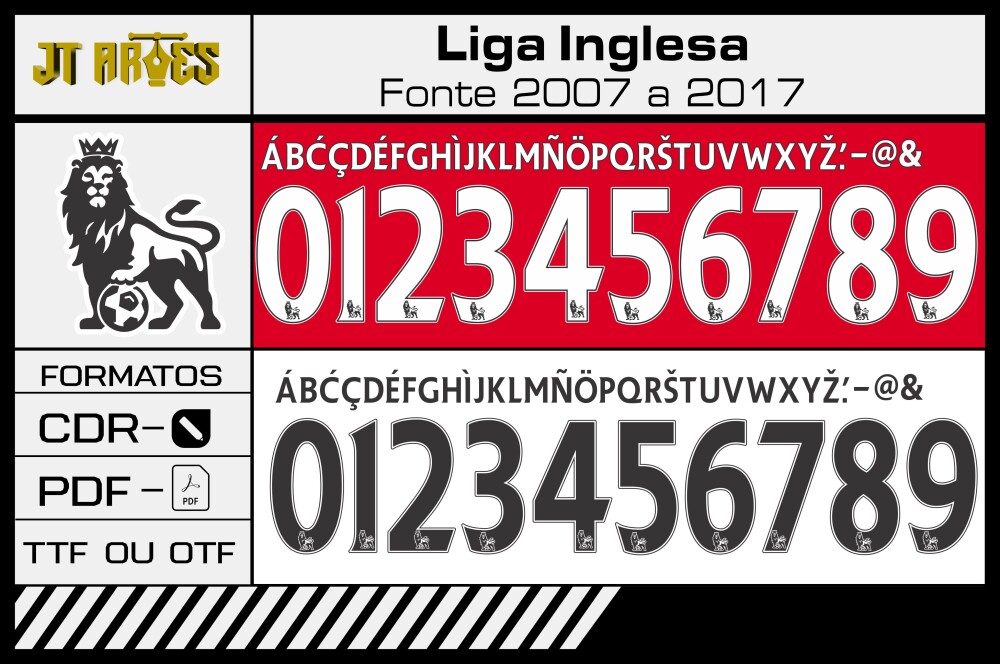 Fonte Barclays Liga Inglesa 2007 2017