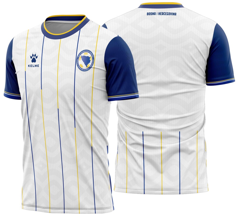 Arte Vetor Camisa Bosnia Y Herzegovina Away 2026