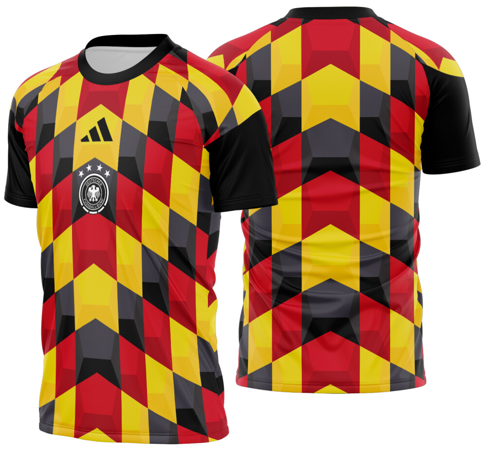 Arte Vetor Camisa Alemanha Pre-jogo 2026
