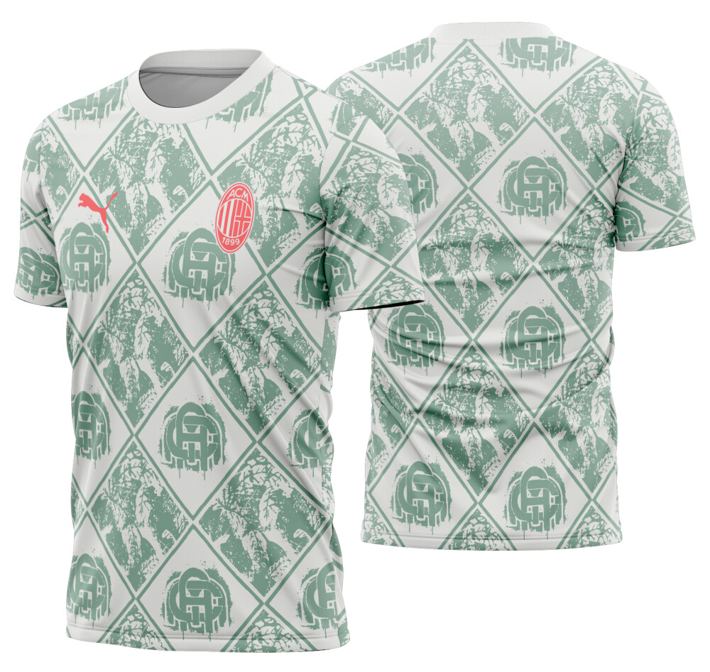 Arte Vetor Camisa AC Milan FtblCulture 2025-2026