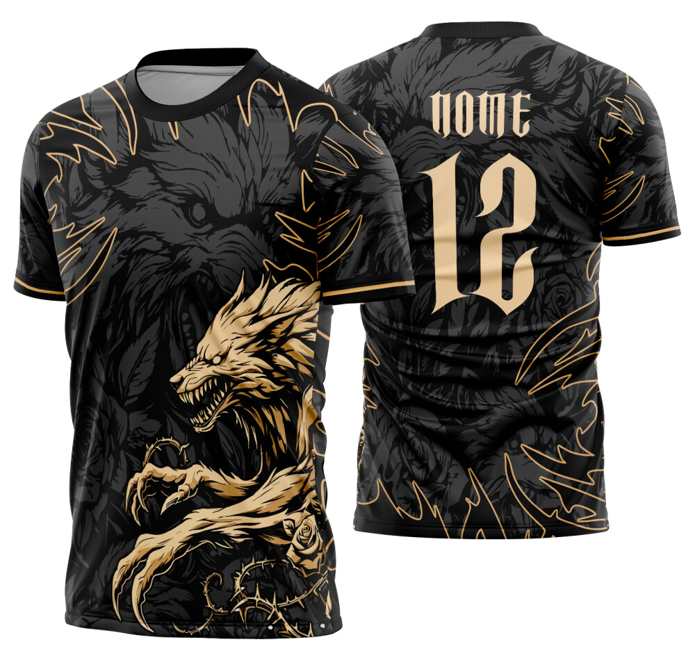 Arte Vetor Camisa Interclasse lobo Mod-901