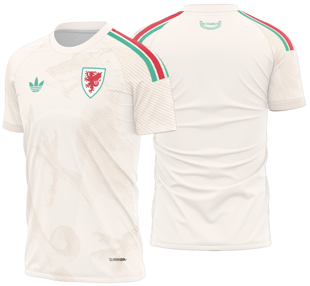 Arte Vetor Camisa Gales visita 2026