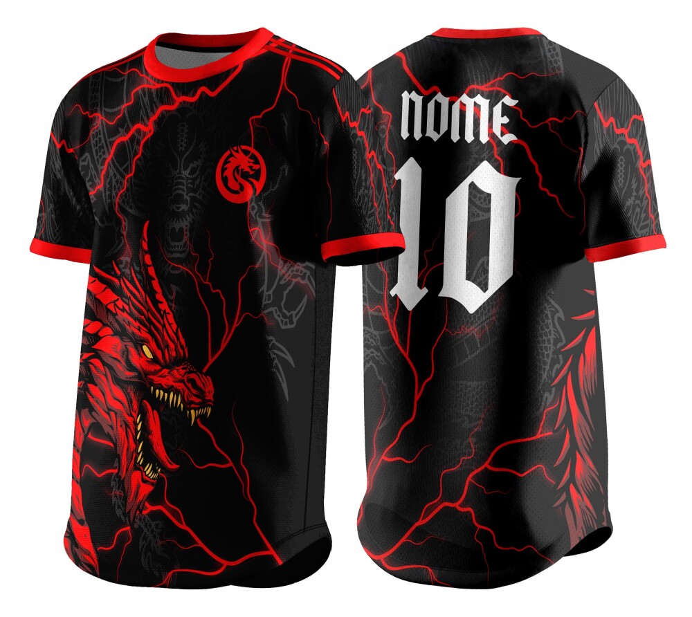 Arte Vetor Camisa InterClasse Dragão 316