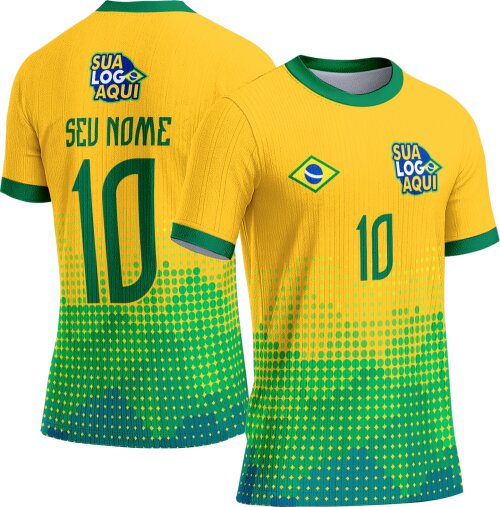 Arte vetor camisa Brasil concept Copa do Mundo 049